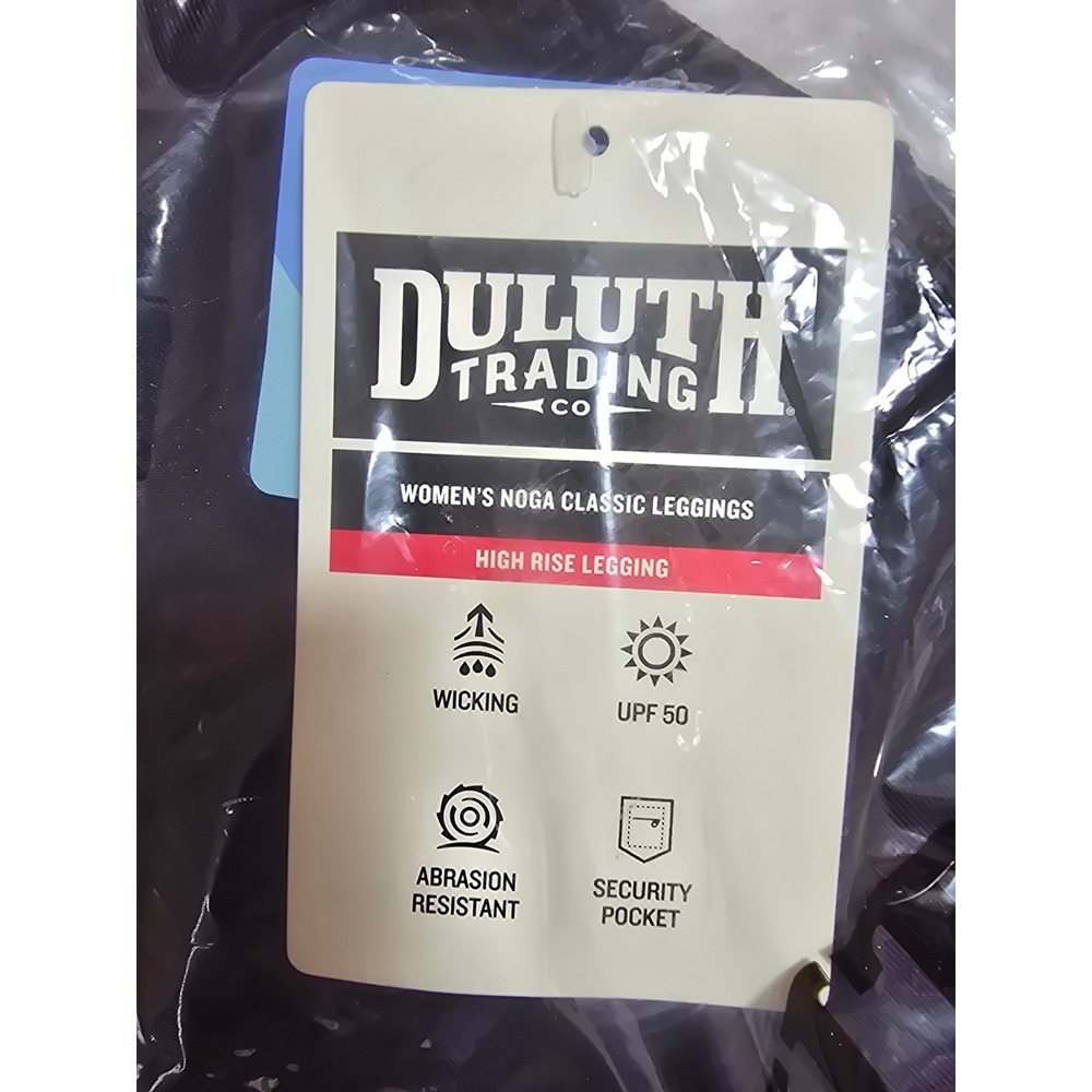 Duluth Trading Co Womens Noga Classic Leggings Black High Rise 72616 Medium Reg - Picture 3 of 4